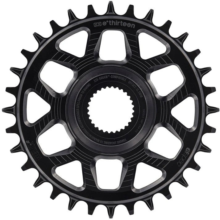 ethirteen Helix Race espec Direct Mount Chainring for Bosch CX/SX - 36T, 13mm Offset, Black
