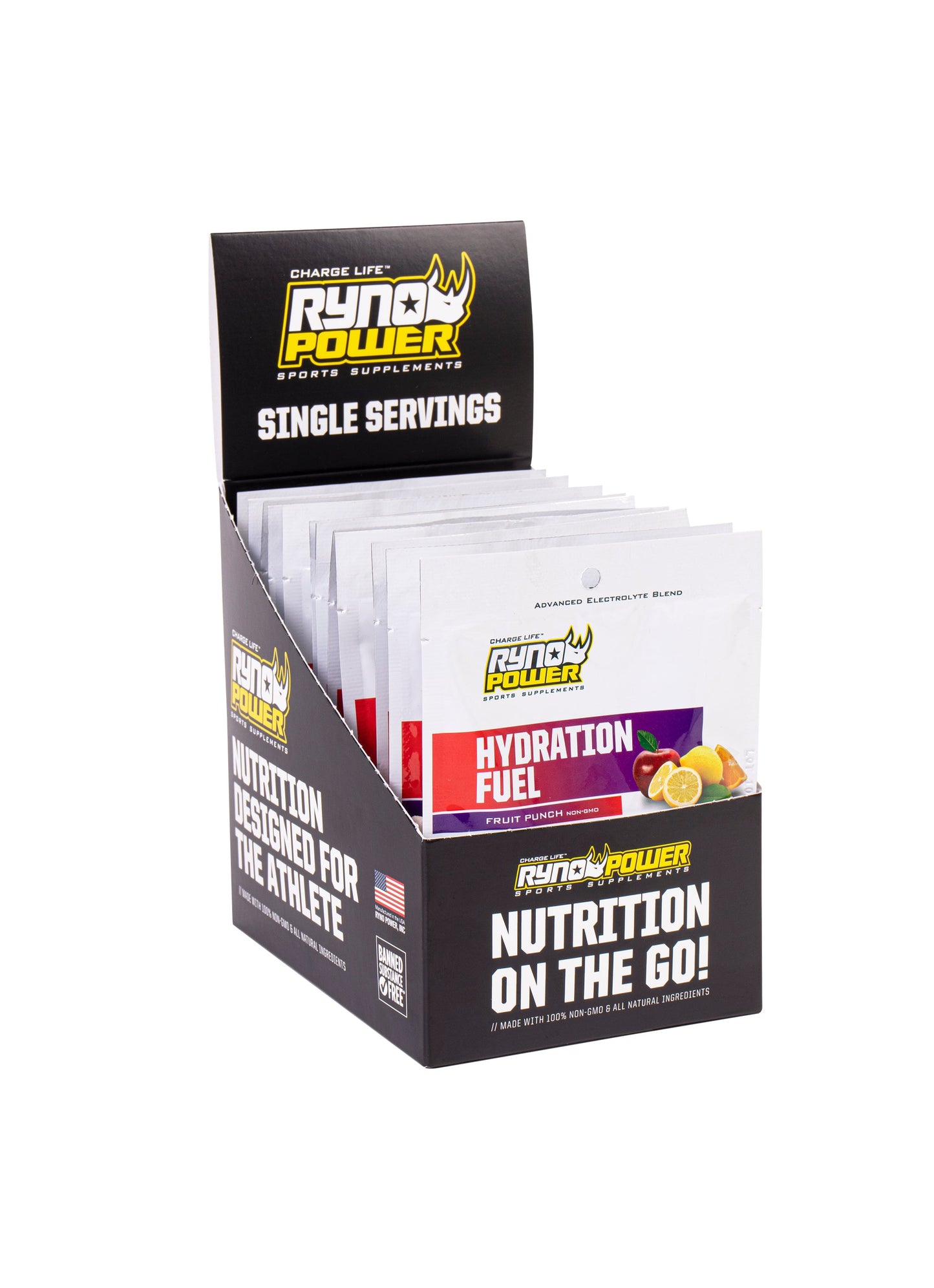 Ryno Power 12pk Fruit Punch Hydration Fuel