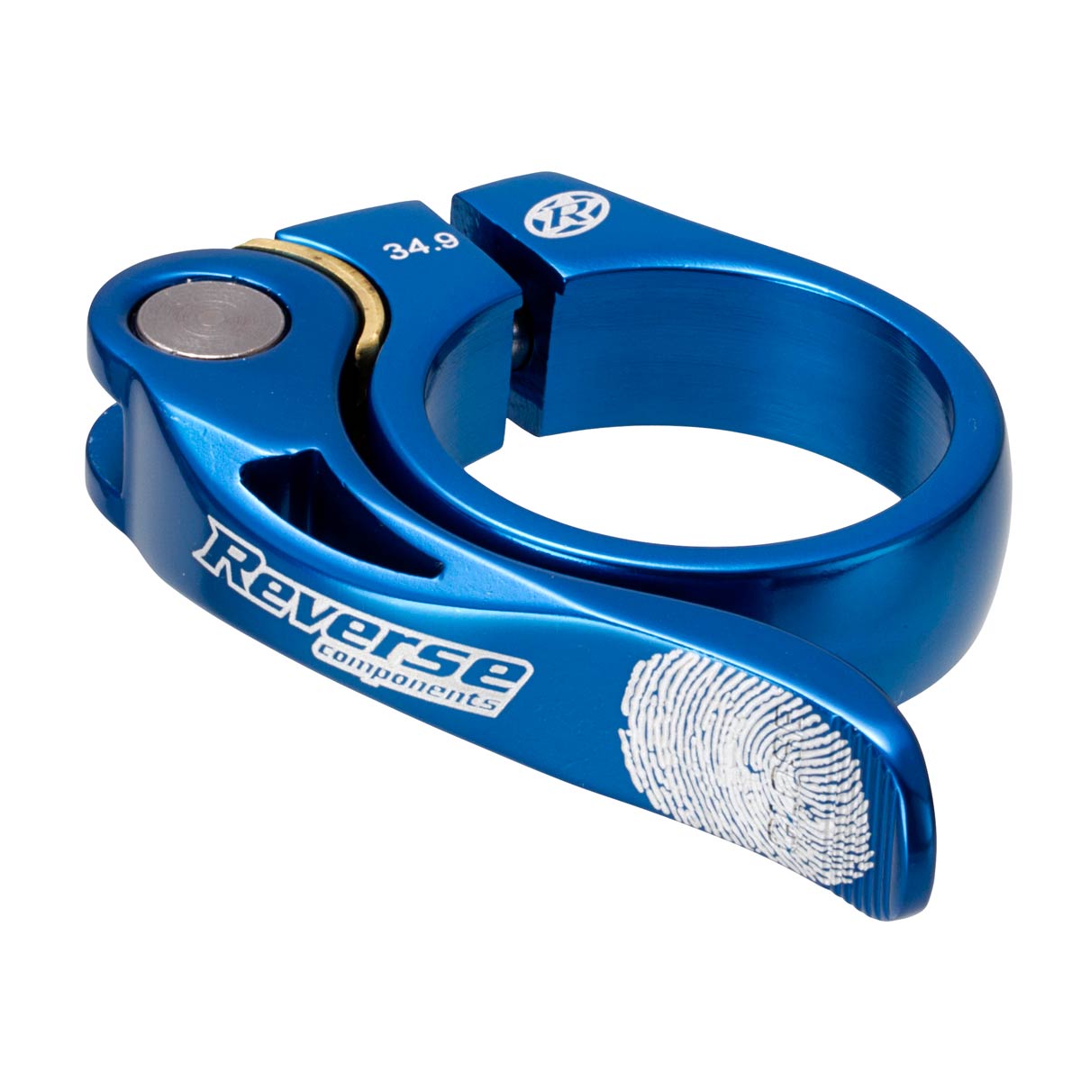 Seat Post Clamp Quick Release 34.9mm Blue