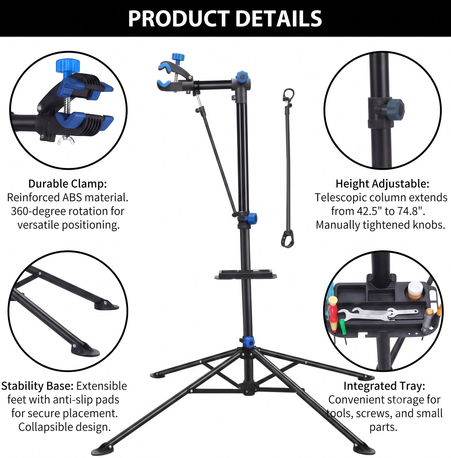 Bike repair work stand