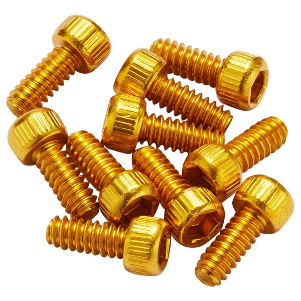 Reverse Pedal Pins US Size Medium 11mm (Gold), 10 Pack