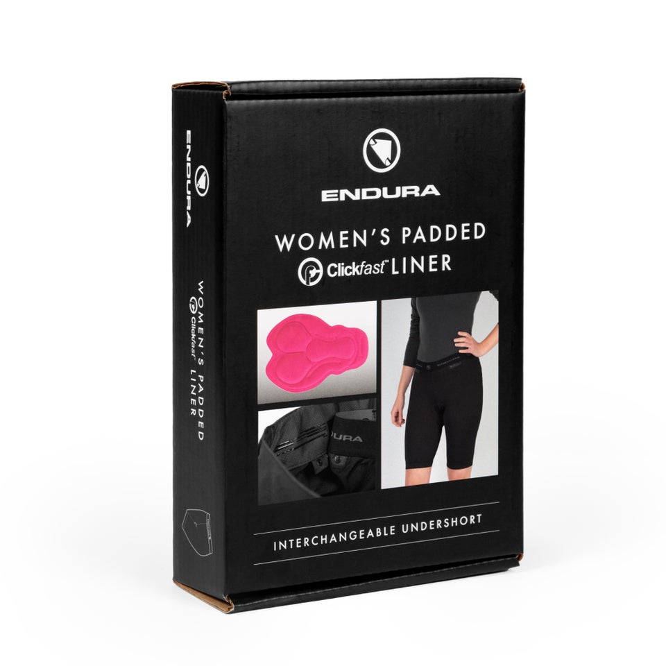 Endura Womens Padded Clickfast Liner Shorts II Black Medium