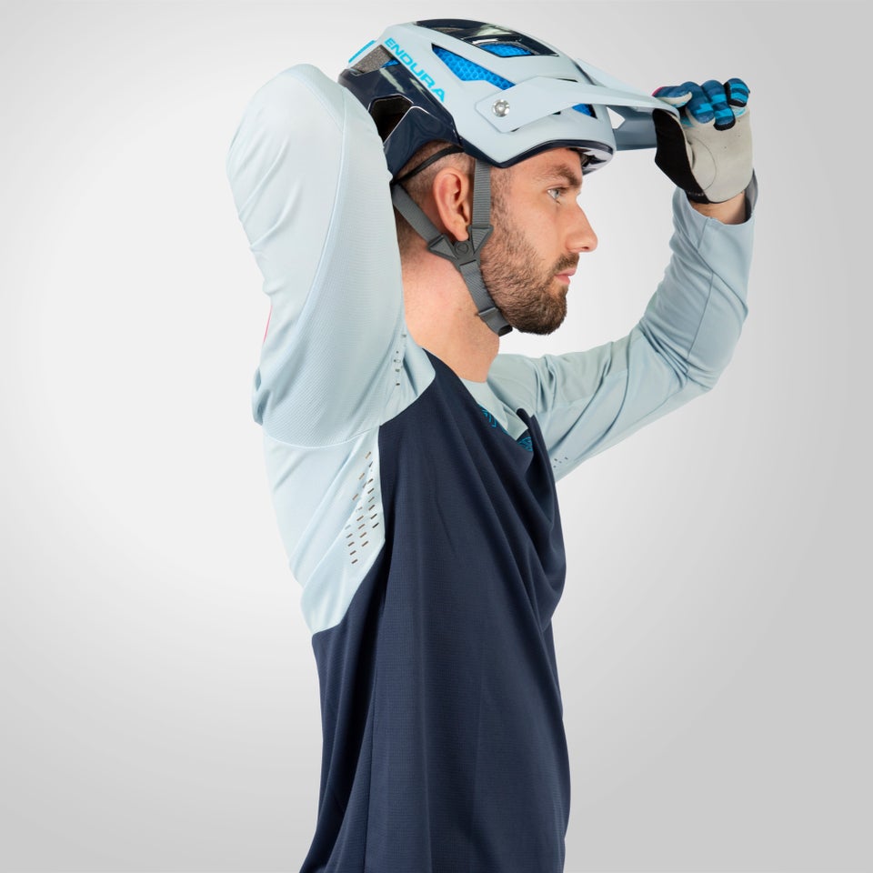 Endura MT500 Burner L/S Jersey Blue Medium