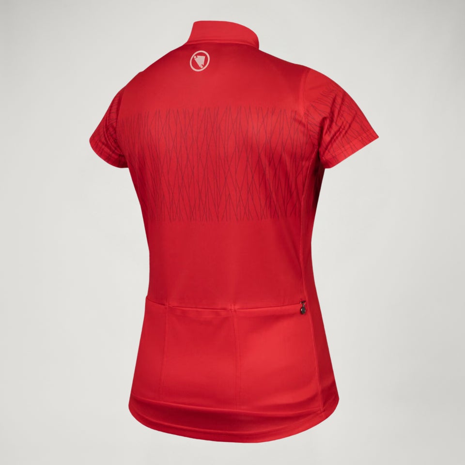 Endura Womens Hummvee Ray S/S Jersey Red Medium