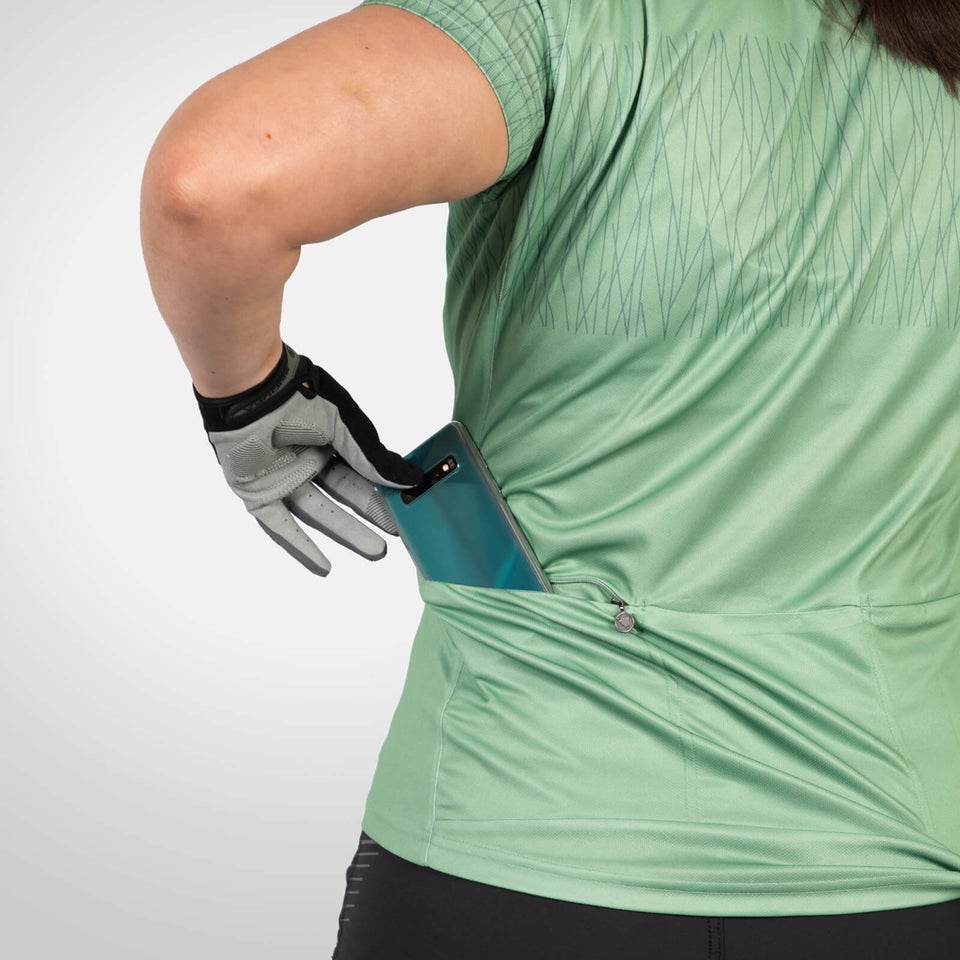 Endura Womens Hummvee Ray S/S Jersey Green XL