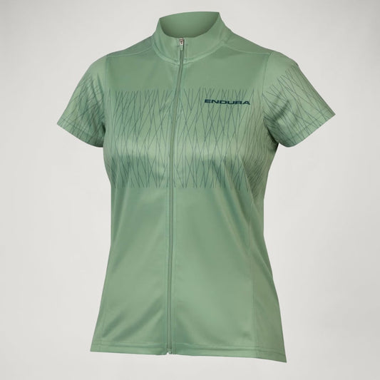 Endura Womens Hummvee Ray S/S Jersey Green XS