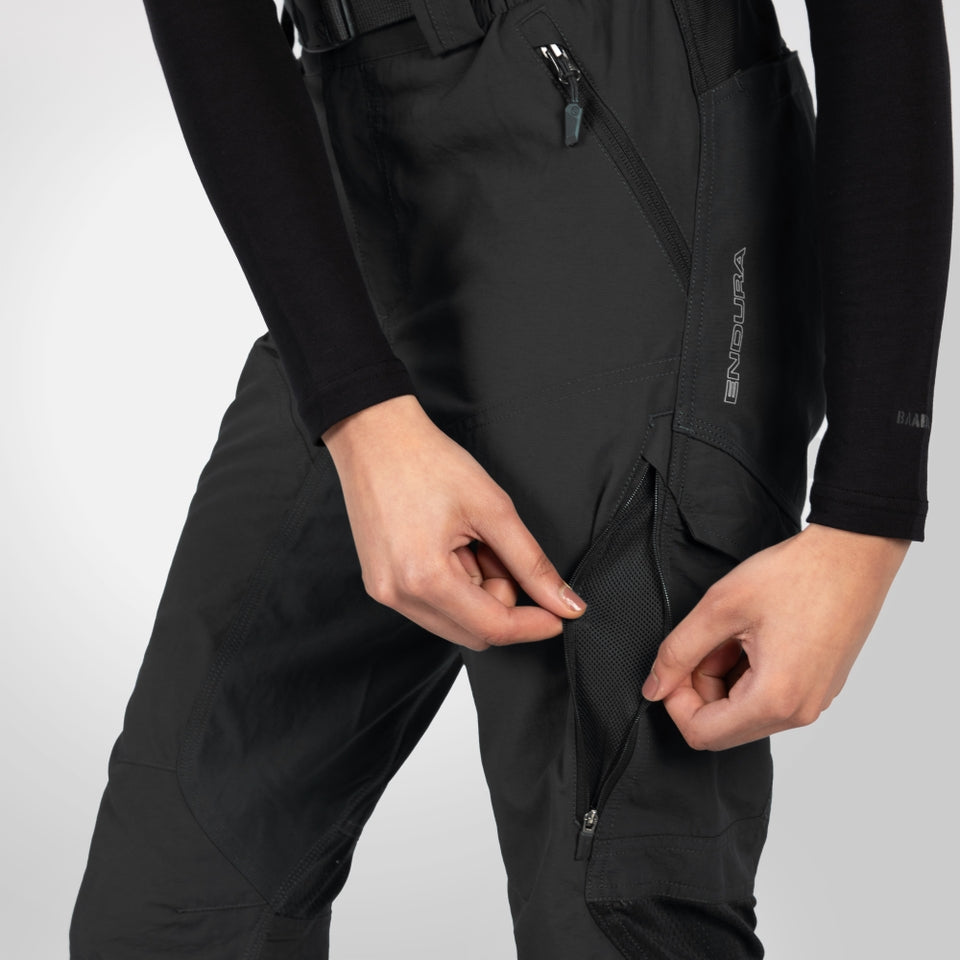 Endura Womens Hummvee 3/4 Shorts (With Liner) Black Large