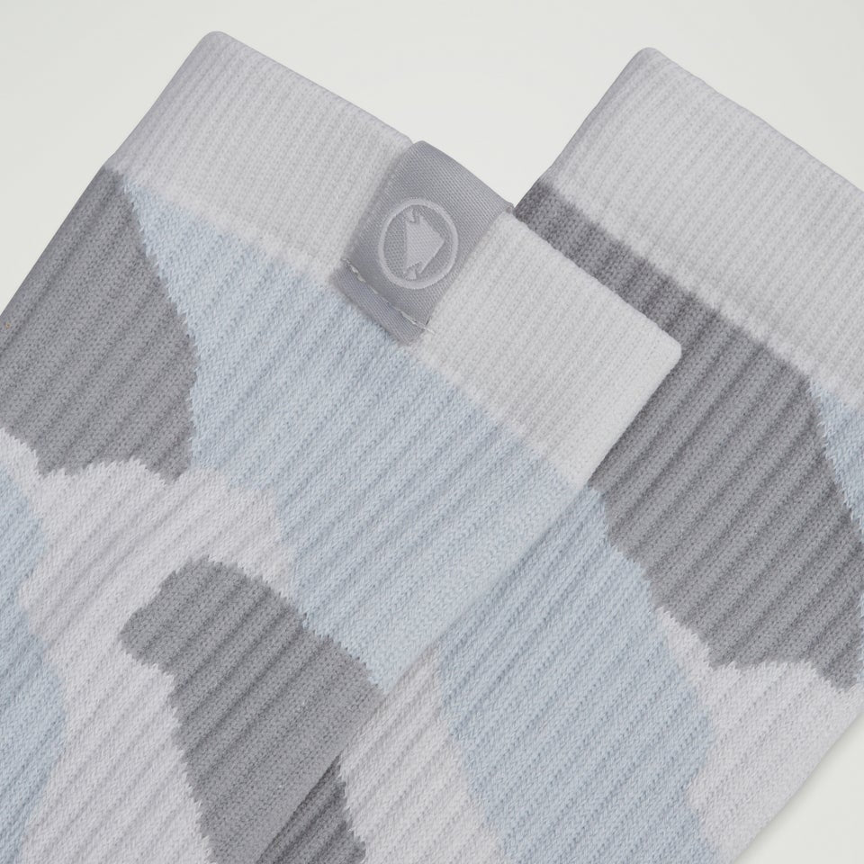 Endura - PEAK SOCK Grey Camo  L-XL