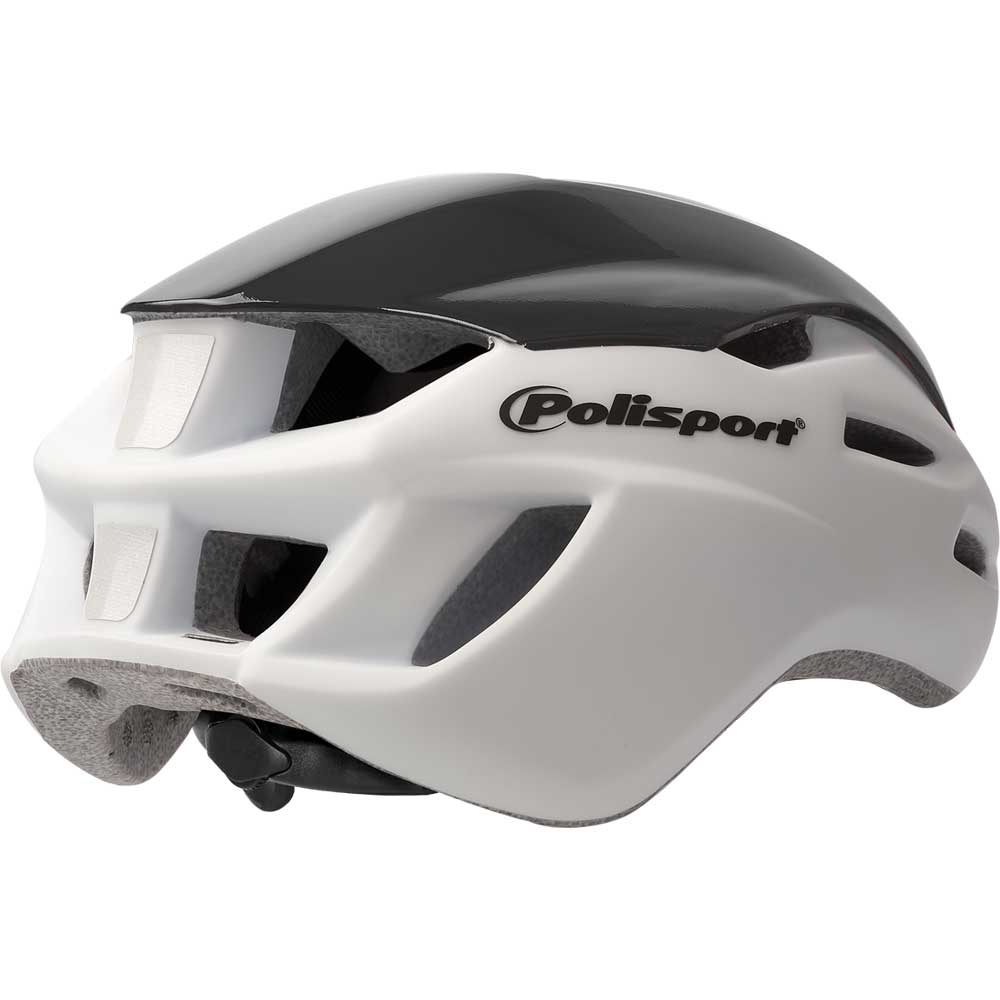 Polisport Aero R – Large Cycling Helmet (White/Black, 58–61 cm)