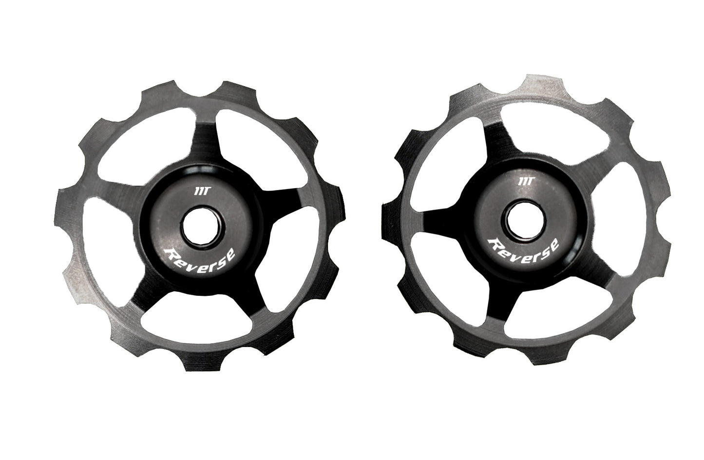 Aluminium pulley set Reverse Silver