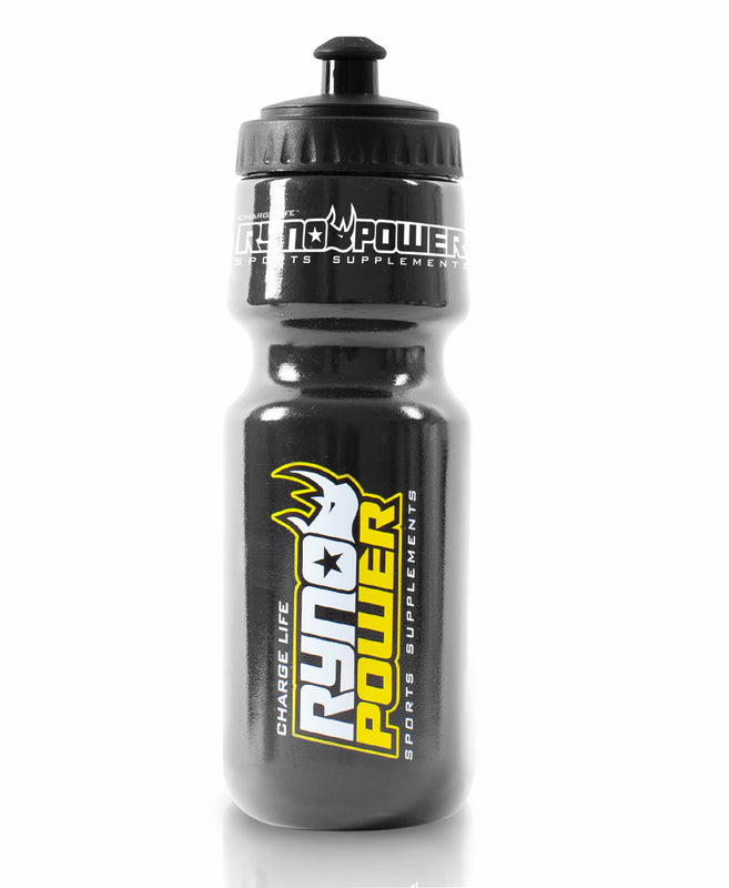 Ryno Power 710ml Black Sport Cycling Bottle - BPA-Free