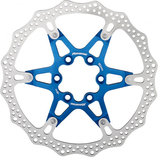 Brake Disc Rotor Reverse Components 160mm Blue