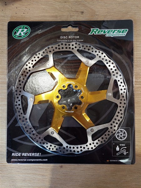 Brake Disc Rotor Reverse AL/Steel 200mm Gold