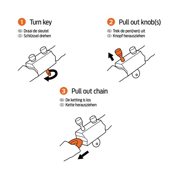 Bike Chain Lock AXA Hawk black