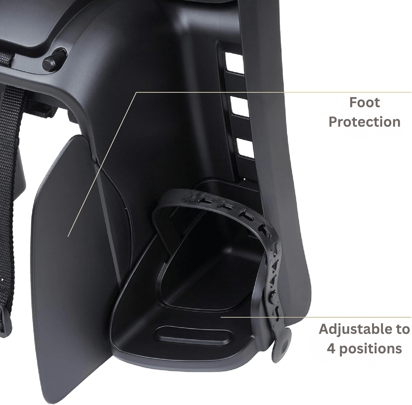 Polisport Groovy MIK‑HD Rear Bicycle Seat – Black/Dark Grey (Up to 22 kg)