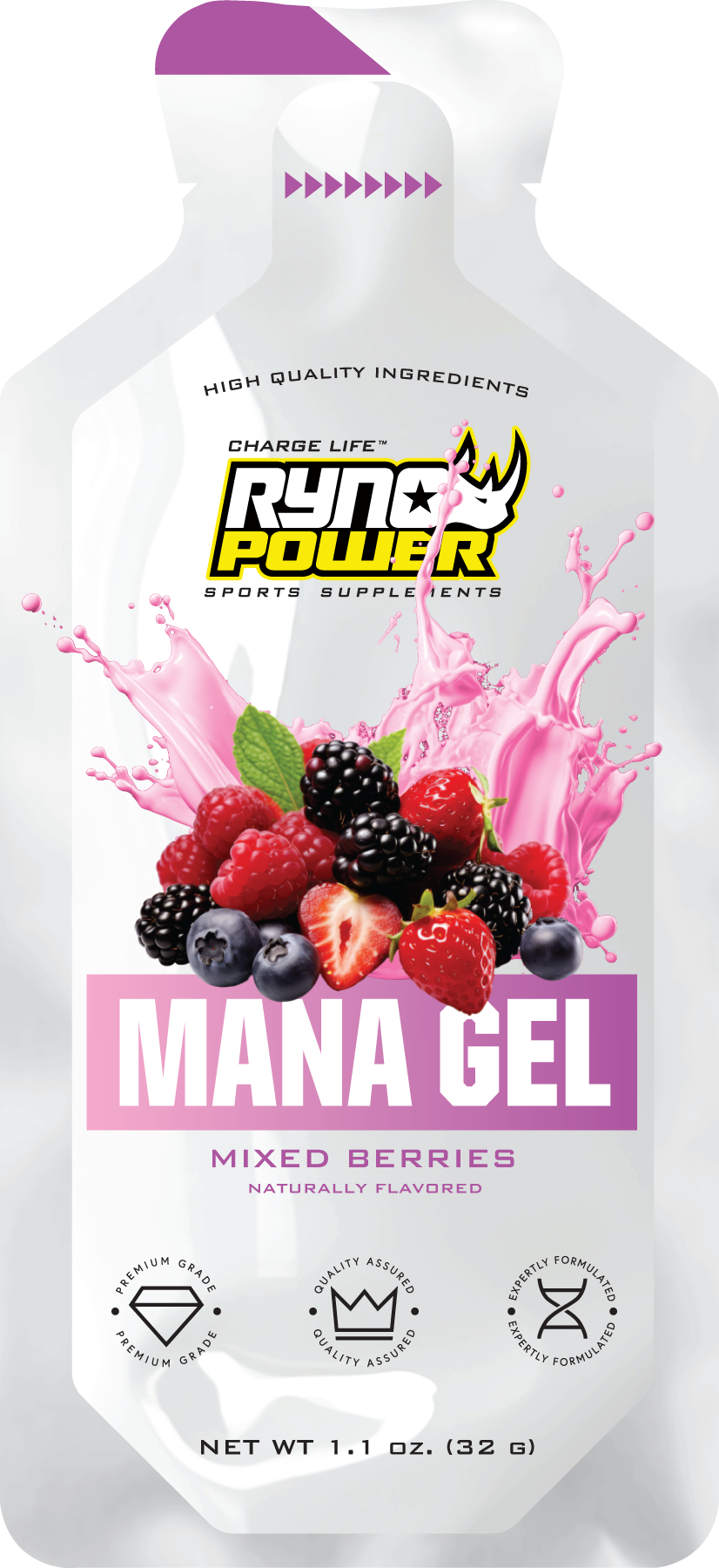 Ryno Power Performance Gel 12 pack Berry