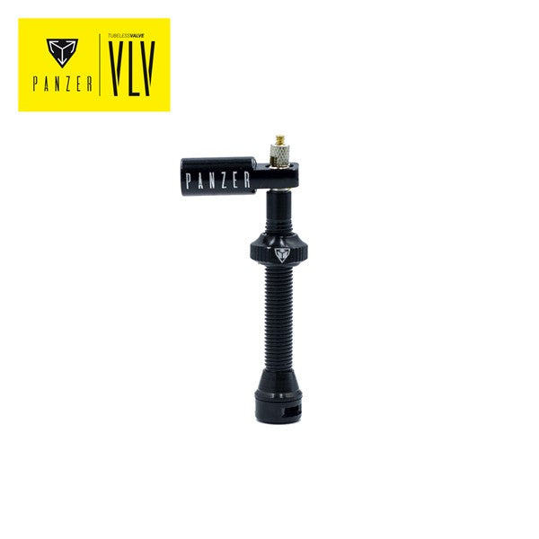 Tubeless Valves Panzer for MTB or Road Black
