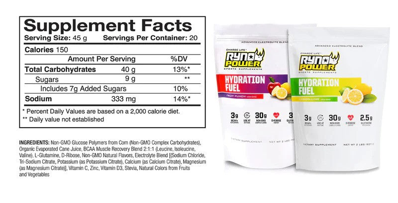 Ryno Power Hydration Fruit Punch 450g