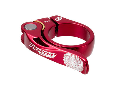 Seat Post Clamp 34.9mm Red Reverse