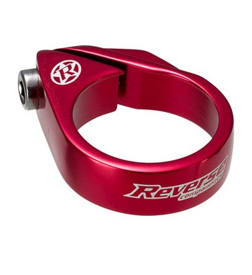 Seat Post Clamp - Bolt Type 34.9mm Red Reverse