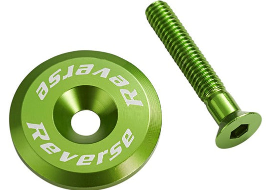 Stem Cap with Screw - Black - Reverse Components
