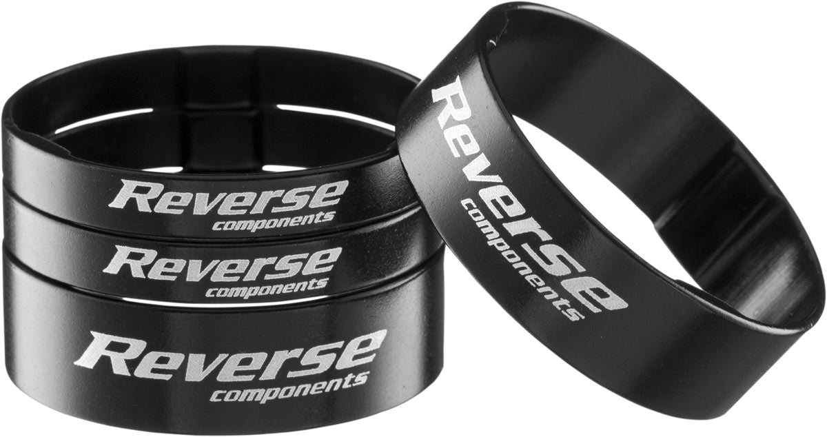 REVERSE Spacer Set Ultra-Light 1 1/8" (Black)