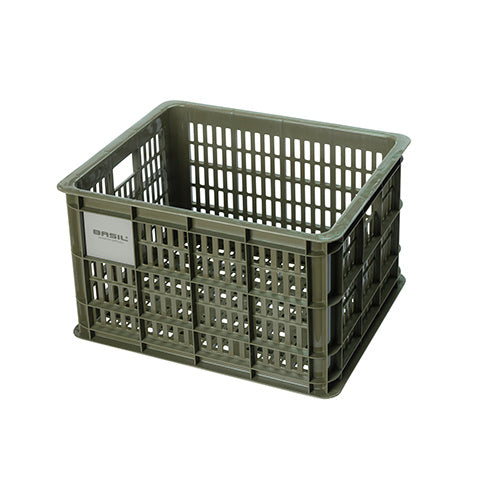 BASIL BICYCLE CRATE MED - 29.5L - RECYCLED SYNTHETIC, BLACK